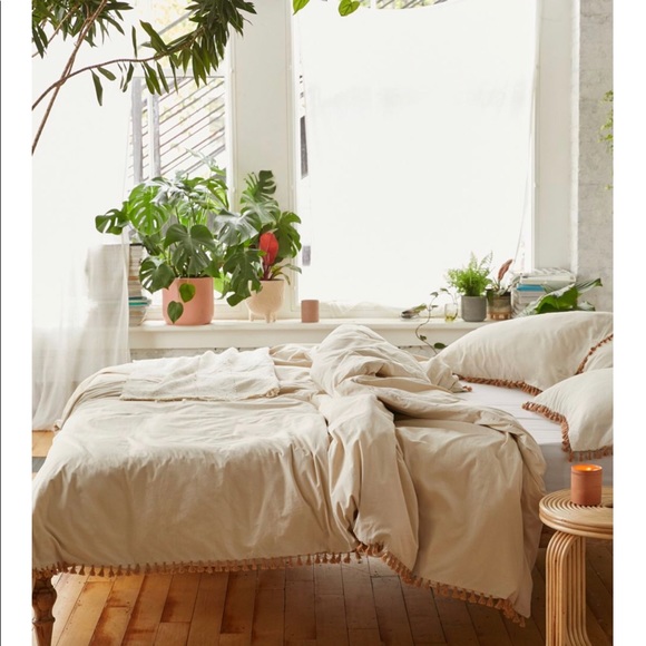 Urban Outfitters Other - Urban Outfitters Washed Tassel Cotton duvet cover